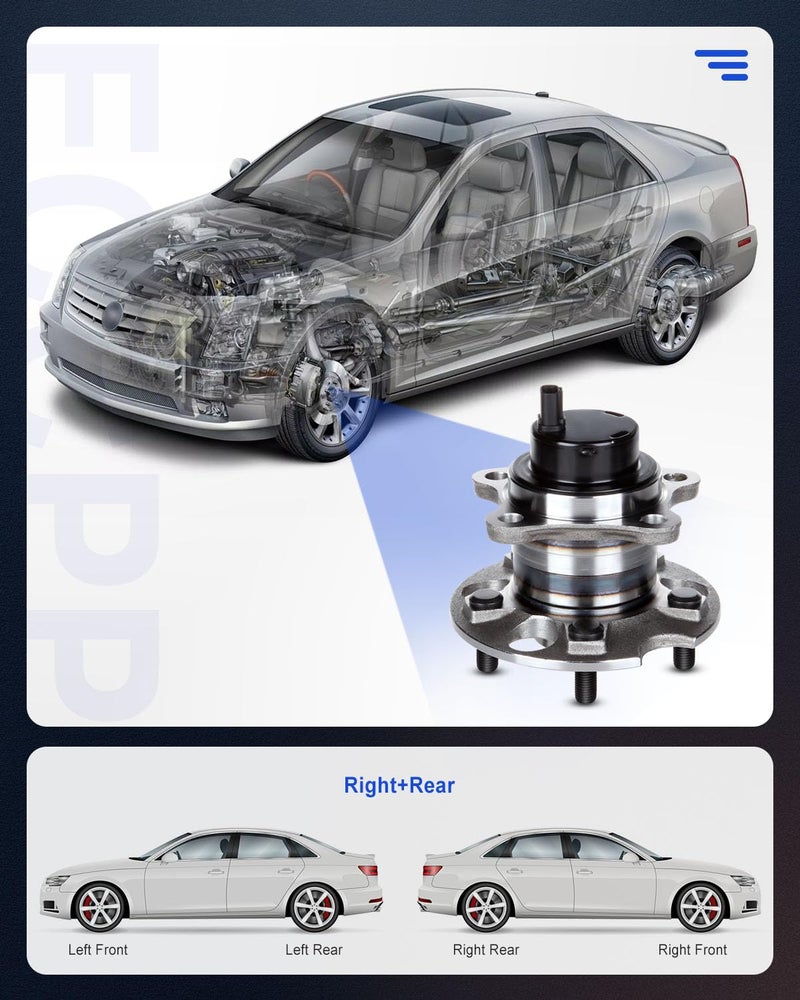 ECCPP Replacement For Rear Wheel Hub Bearing Hub Assemblies 04-06 For Lexus Truck Rx330, 07 For Lexus Truck Rx350, For Lexus Truck Rx400h, For Toyota Truck Highlander 5 lugs with ABS OE 512283 1 pc - Image 2